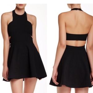 Elizabeth and James Black Cut-Out Dress